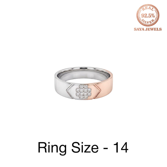 Dual Tone Blossom Ring