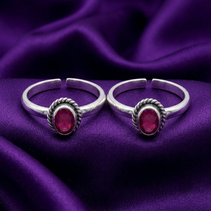 Ruby Charm Toe Ring