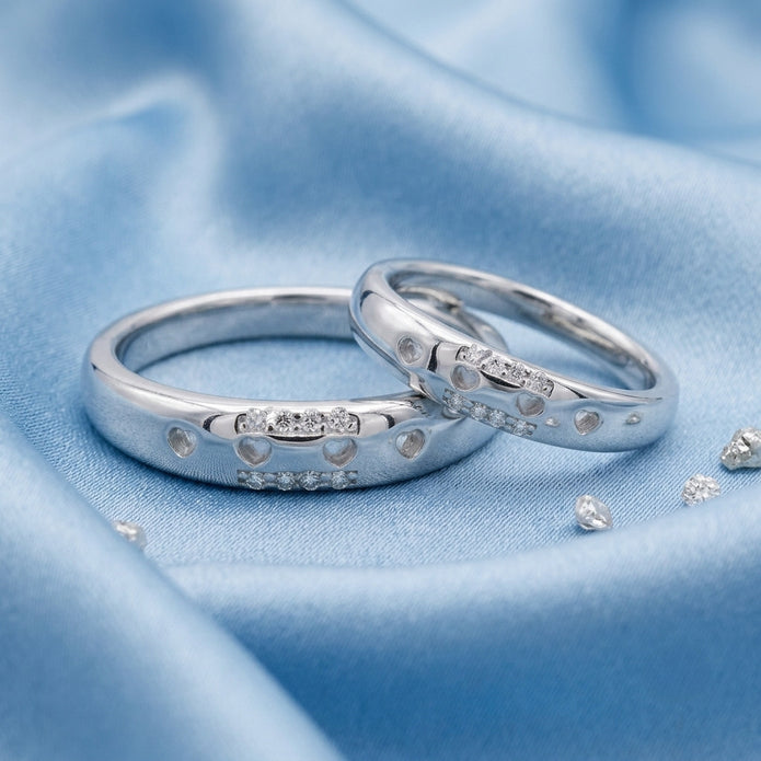 Heartline Couple Ring