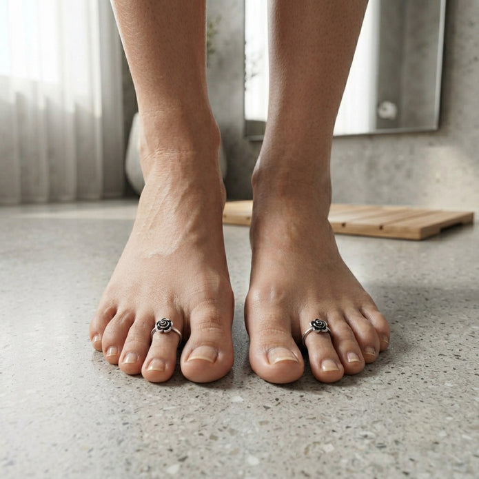 Vintage Rose Toe Ring