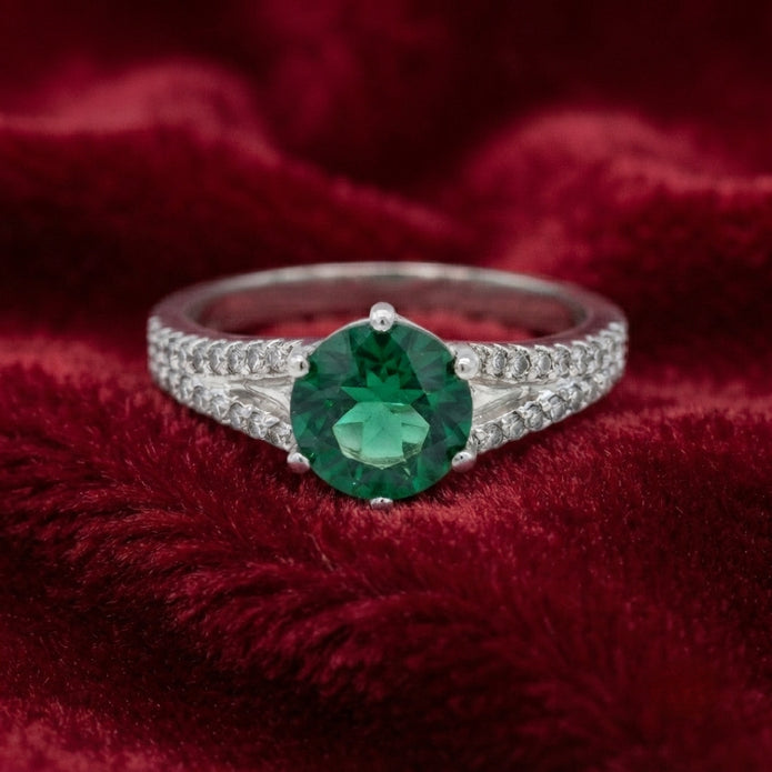 Emerald Spark Ring