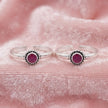 Ruby Twist Toe Ring