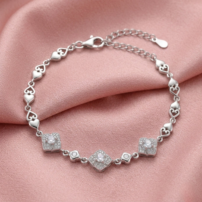 Sterling Heart Bracelet
