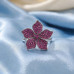 Ruby Blossom Bloom Ring