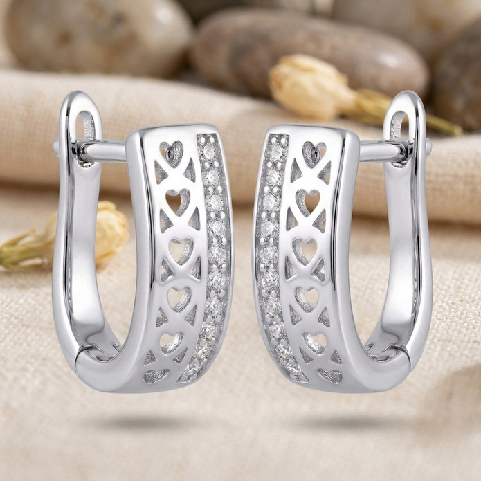 Heart Cutwork Hoops