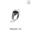 Midnight Onyx Silver Ring