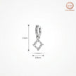 Crystal Square Hoop