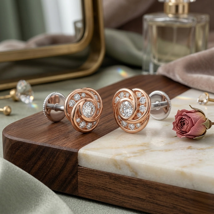Rose Bloom Studs