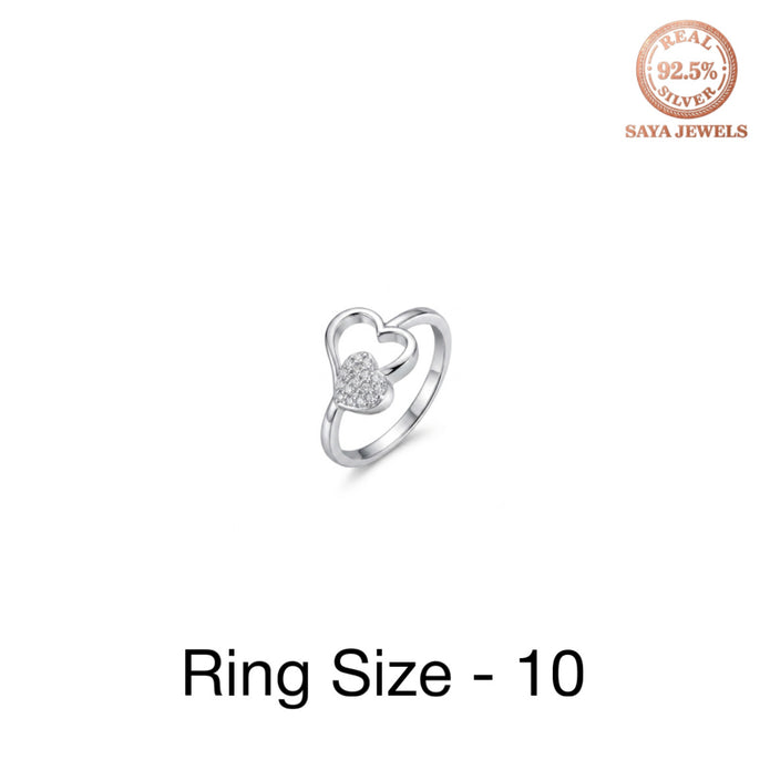 Twin Hearts Ring