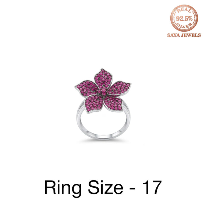 Ruby Blossom Bloom Ring