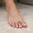 Ruby Blossom Toe Ring