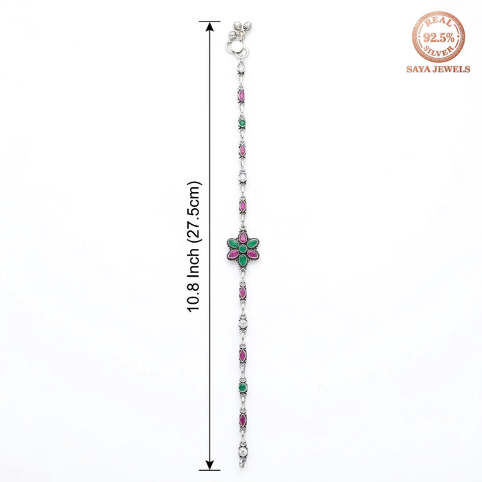 Ruby Bloom Anklet