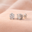Round Cluster Stud Earrings