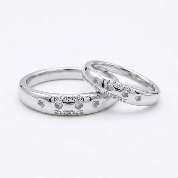 Heartline Couple Ring
