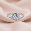 Solitaire Bezel Ring