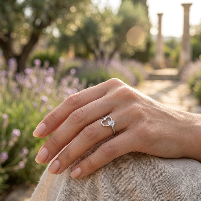 Twin Hearts Ring