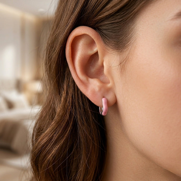 Pink Kitten Hoops