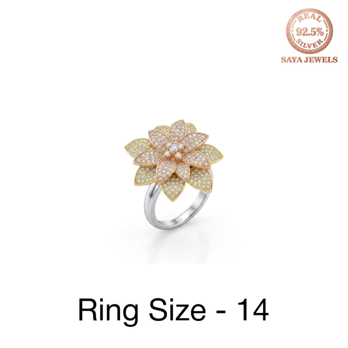 Trinity Blossom Ring
