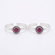 Ruby Twist Toe Ring