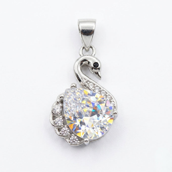 Sterling Swan Pendant