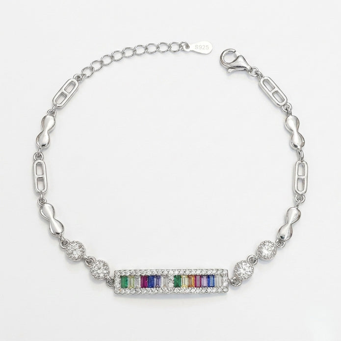 Rainbow Baguette Bracelet