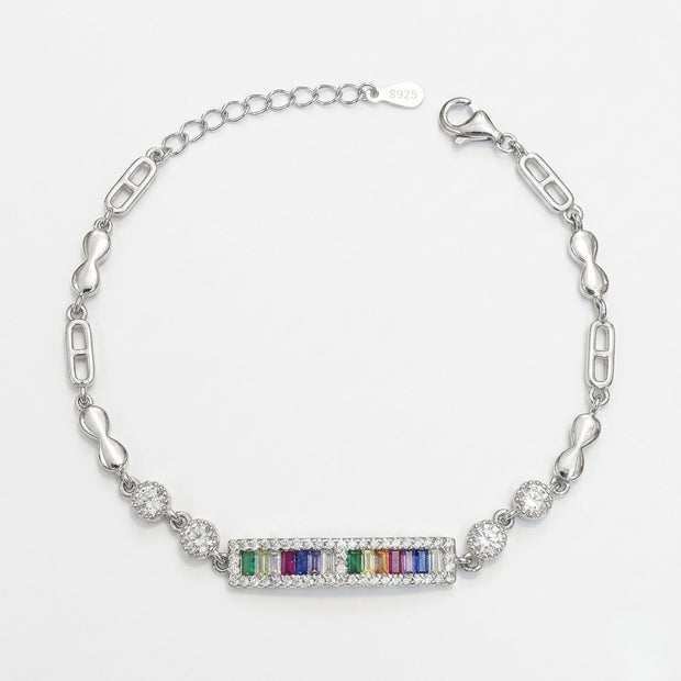 Rainbow Baguette Bracelet