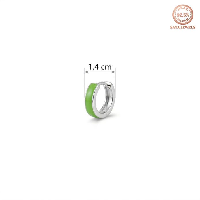 Girl Enamel Hoops