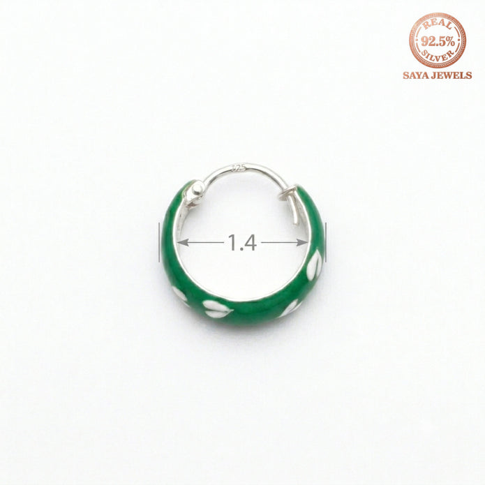 Verdant Petal Hoops
