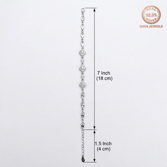 Sterling Heart Bracelet