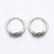 Oxidised Bali Hoops