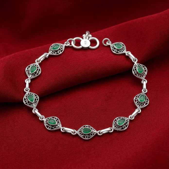 Emerald Link Anklet