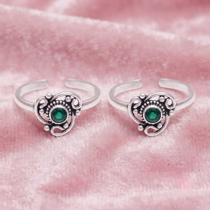 Royal Green Toe Ring