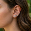 Crystal Vine Leaf Earrings