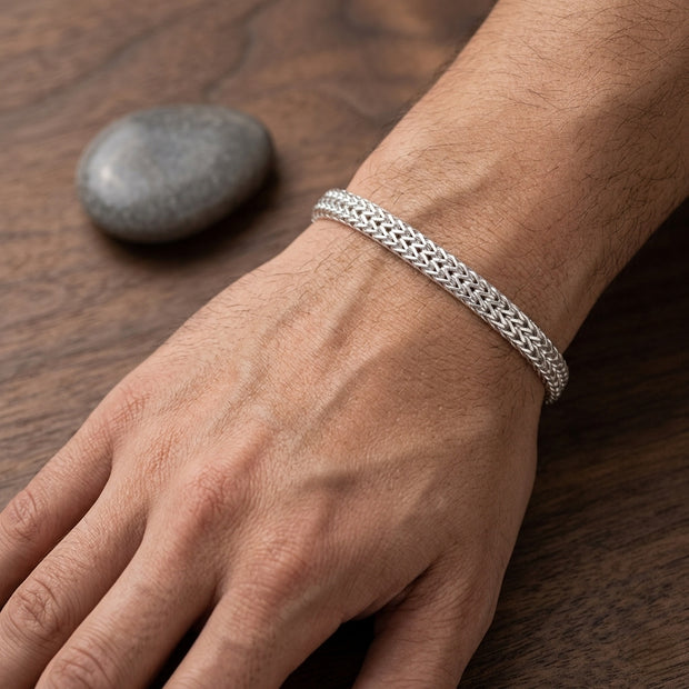 Double Foxtail Chain Bracelet