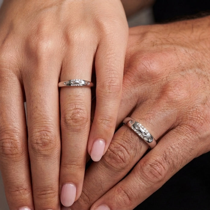 Heartline Couple Ring