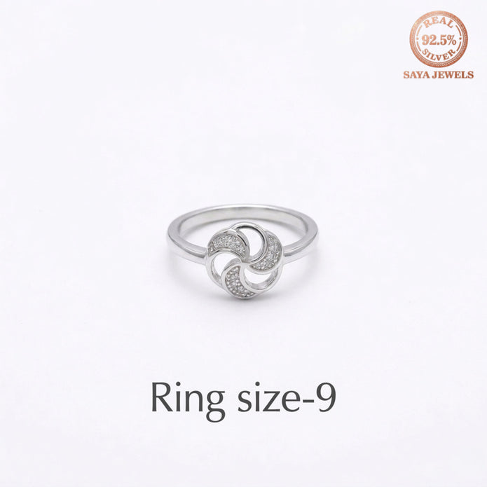 Trinity Swirl Ring