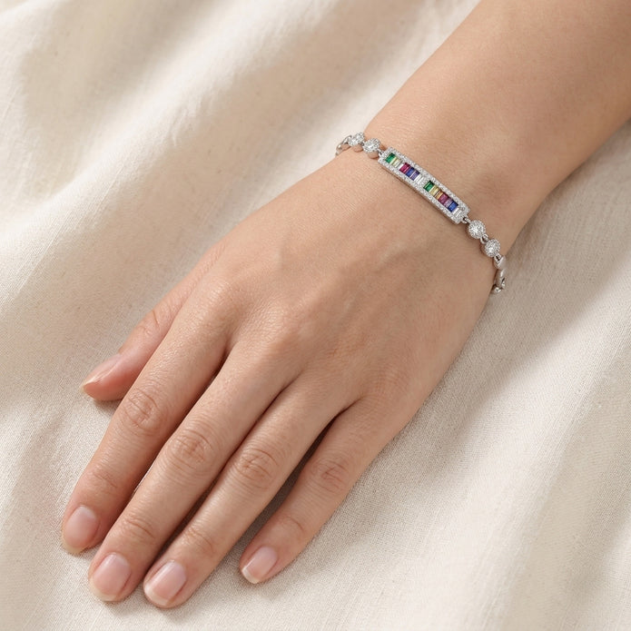 Rainbow Baguette Bracelet