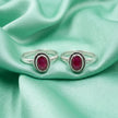 Ruby Blossom Toe Ring