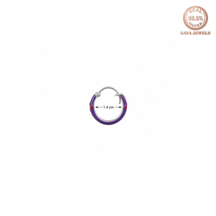Lavender Bloom Hoops