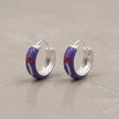 Lavender Bloom Hoops
