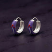 Lavender Bloom Hoops