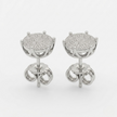 Cluster Round Stud Earrings