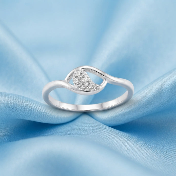 Curved Diamond Ring