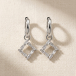 Crystal Square Hoop