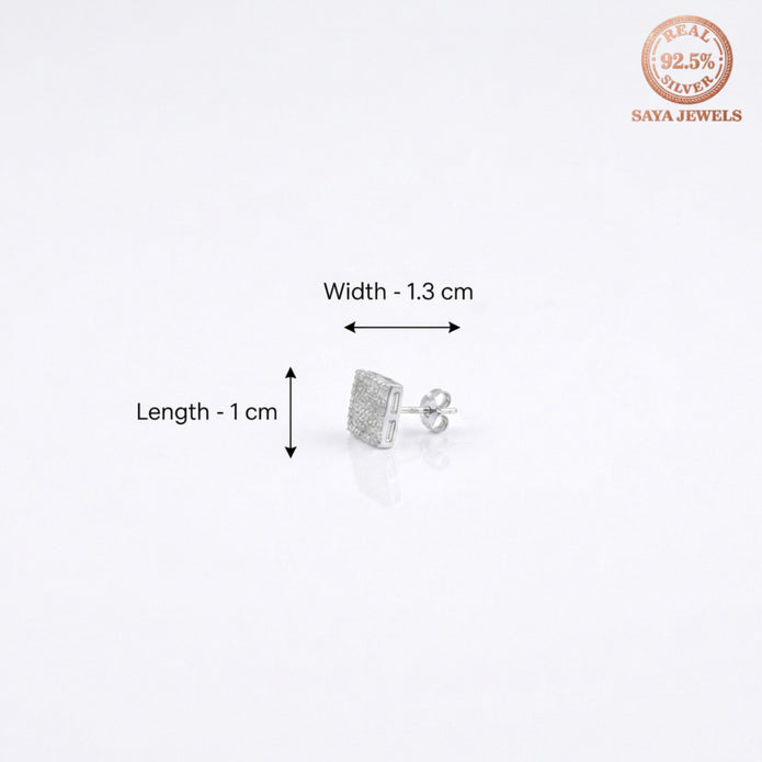 Pave Stud Earrings