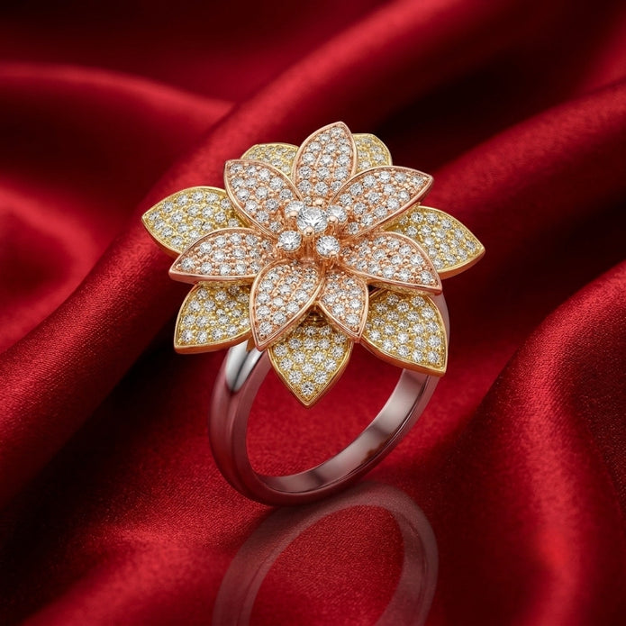 Trinity Blossom Ring