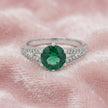 Emerald Spark Ring