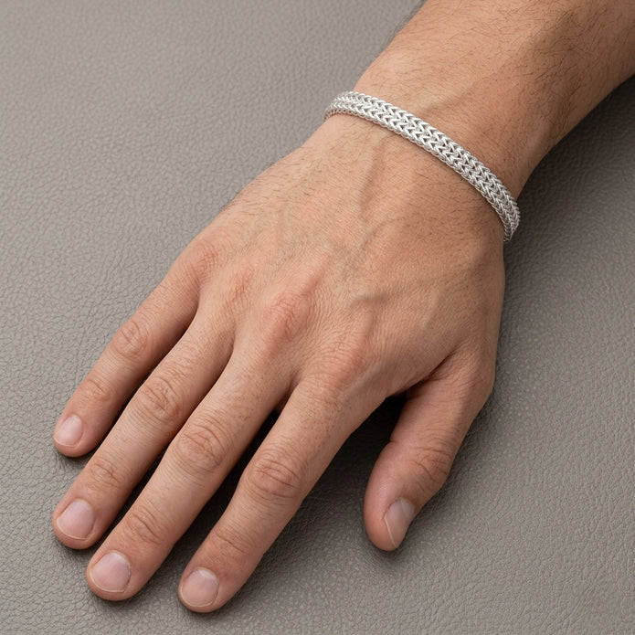 Double Foxtail Chain Bracelet