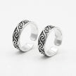 Silver Swirl Toe Ring