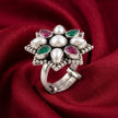 Royal Pearl Blossom Ring